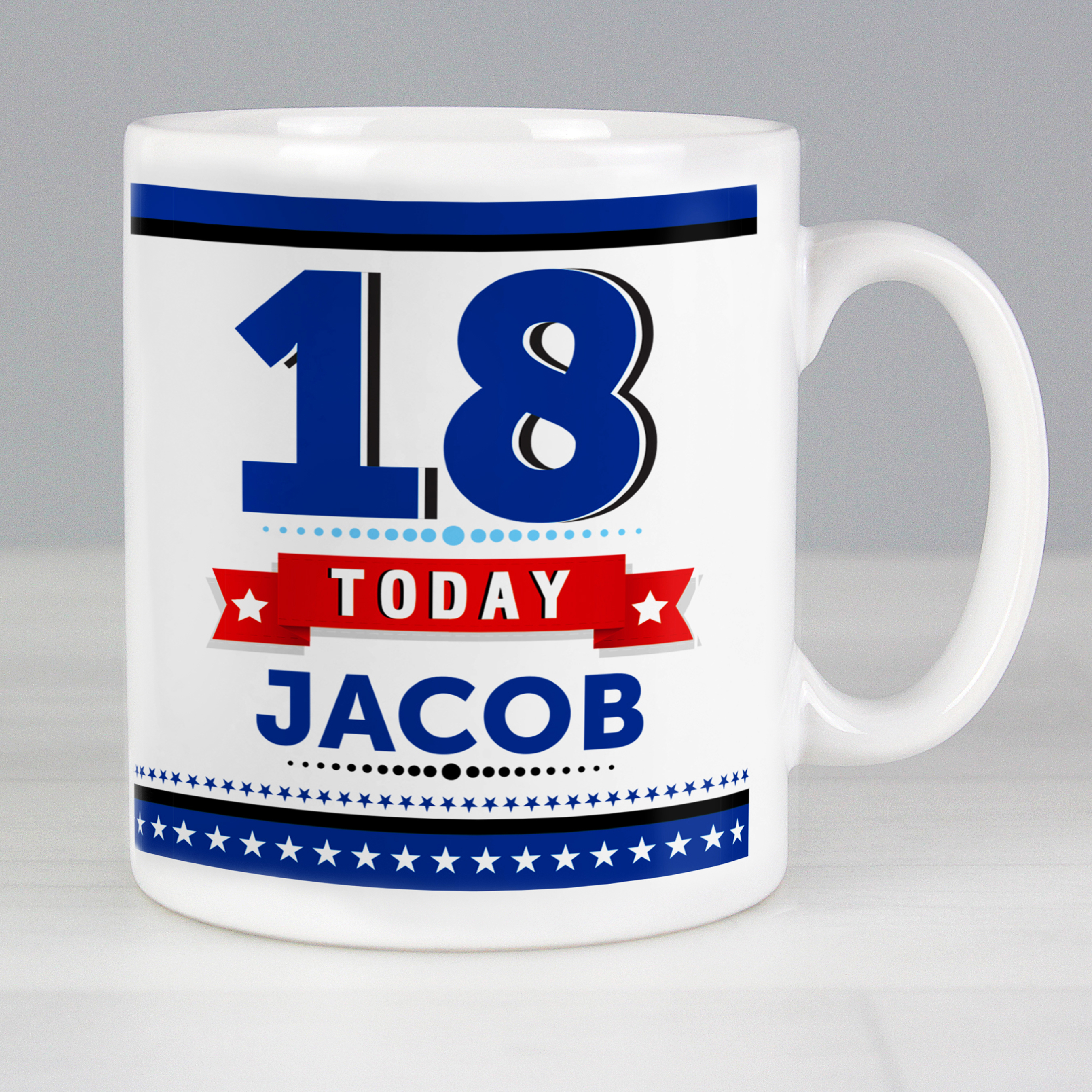 Personalised Birthday Star Mug | Custom Name & Age Gift