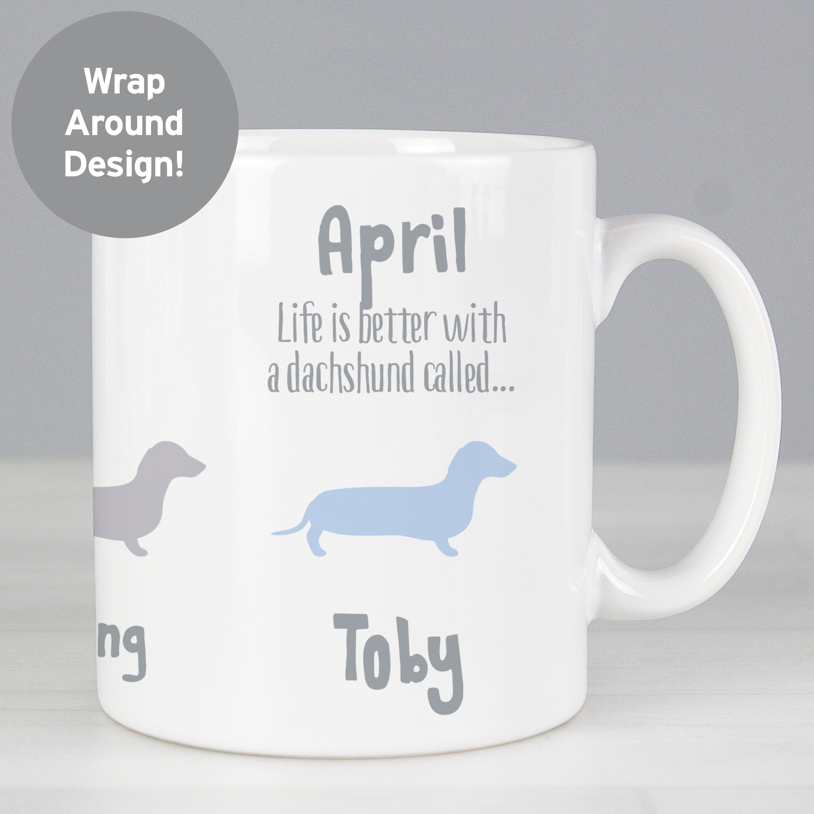 Personalised Dachshund Mug | Custom Dog Owner Gift