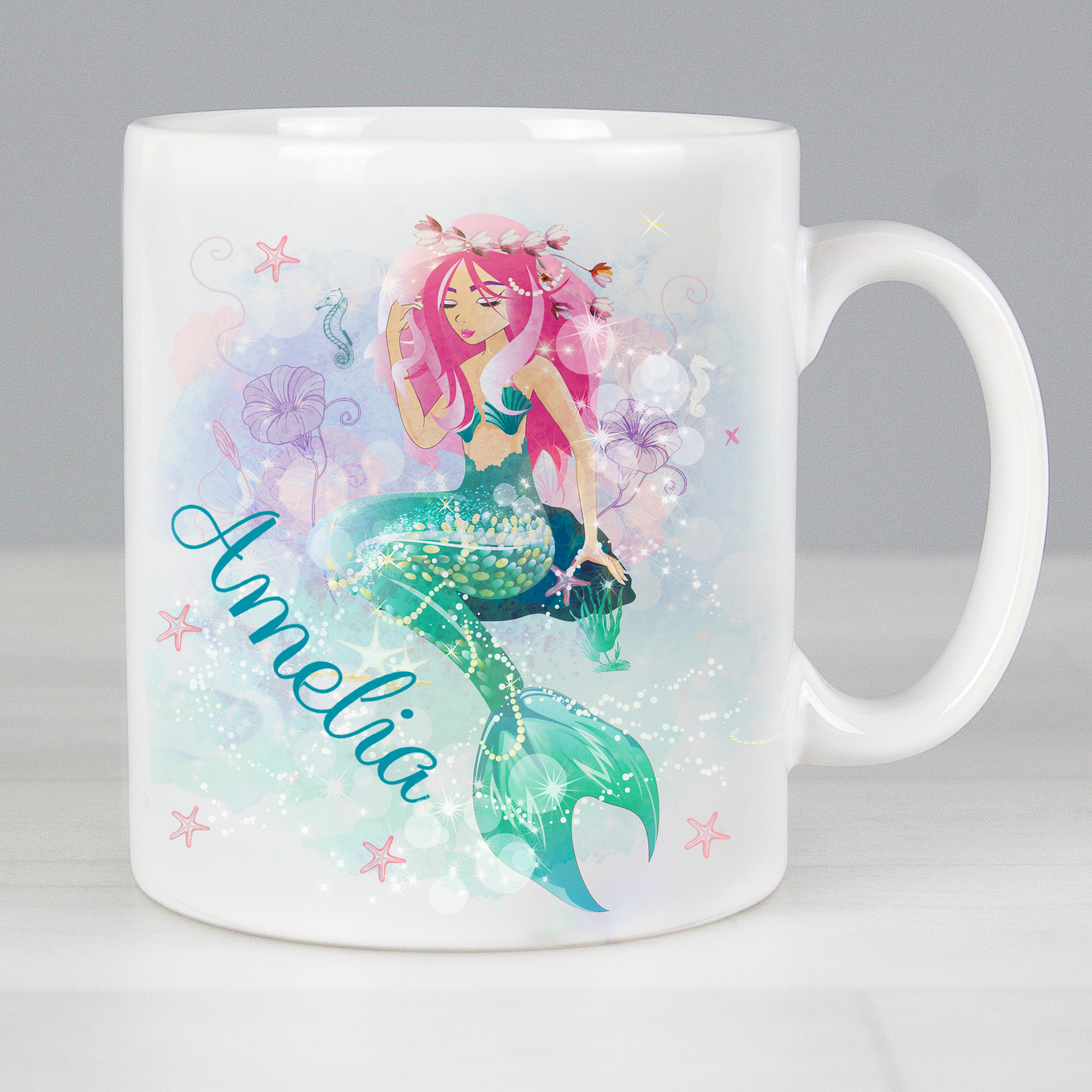 Personalised Mermaid Mug for Magical Sips