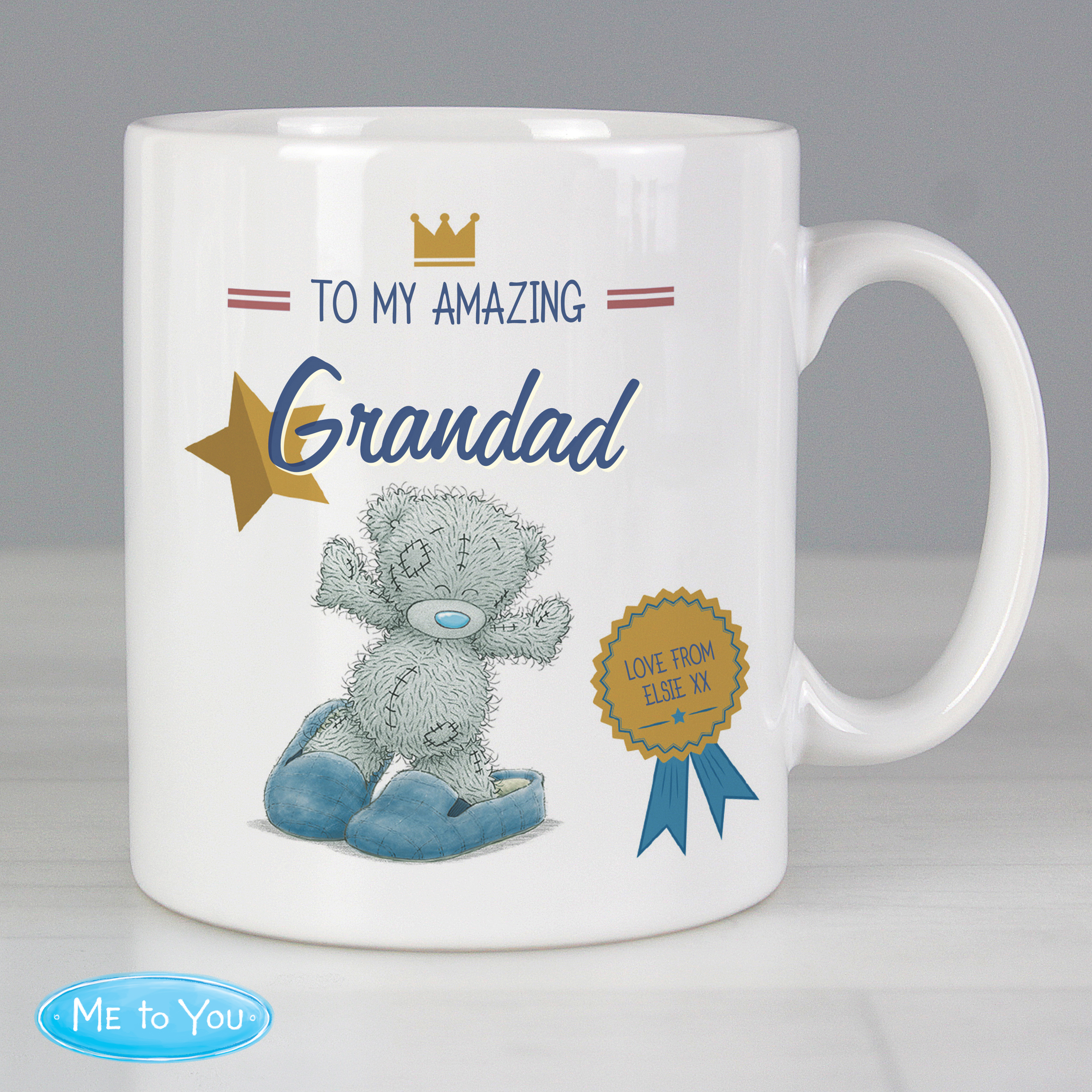 Personalised Me to You Slippers Mug for Dad