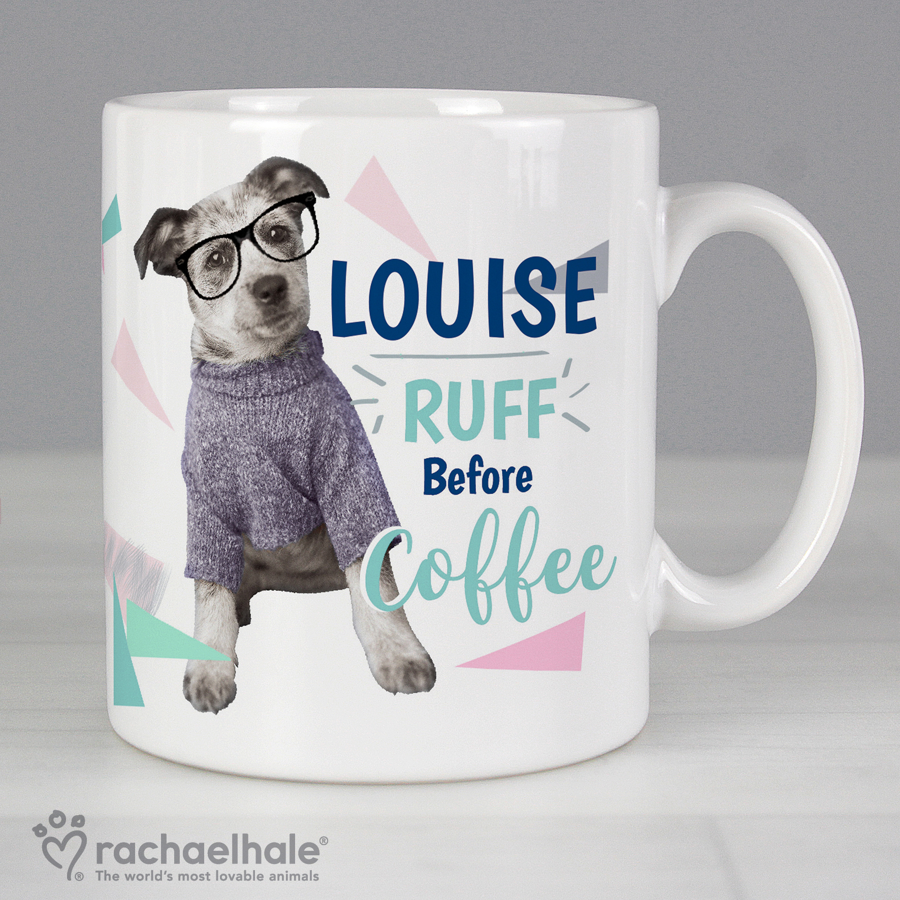 Personalised 'Ruff Before Coffee' Dog Mug - Ceramic Gift