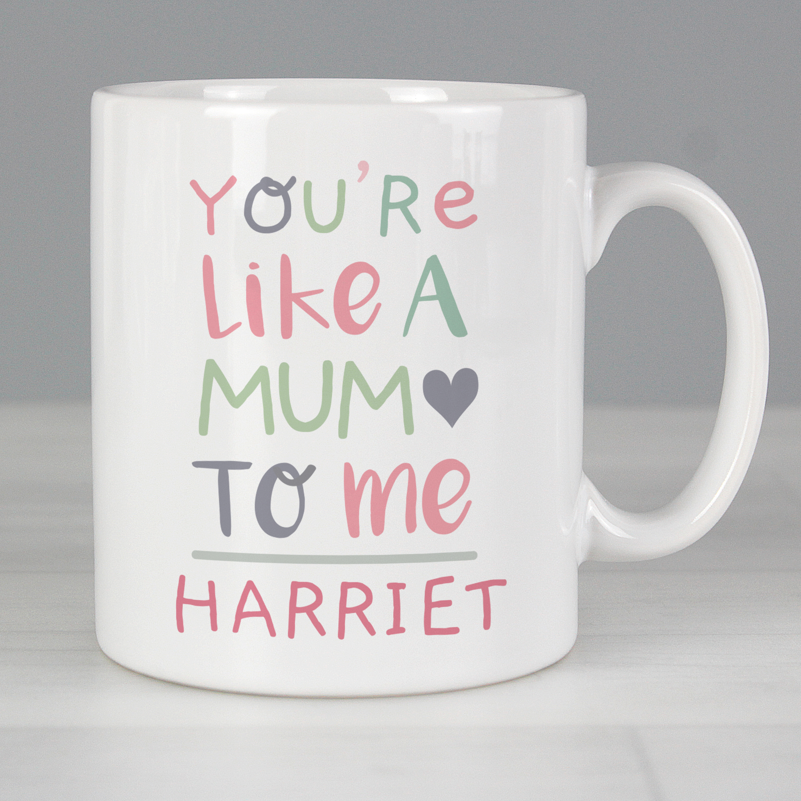 Personalised 'You're Like a Mum to Me' Ceramic Mug