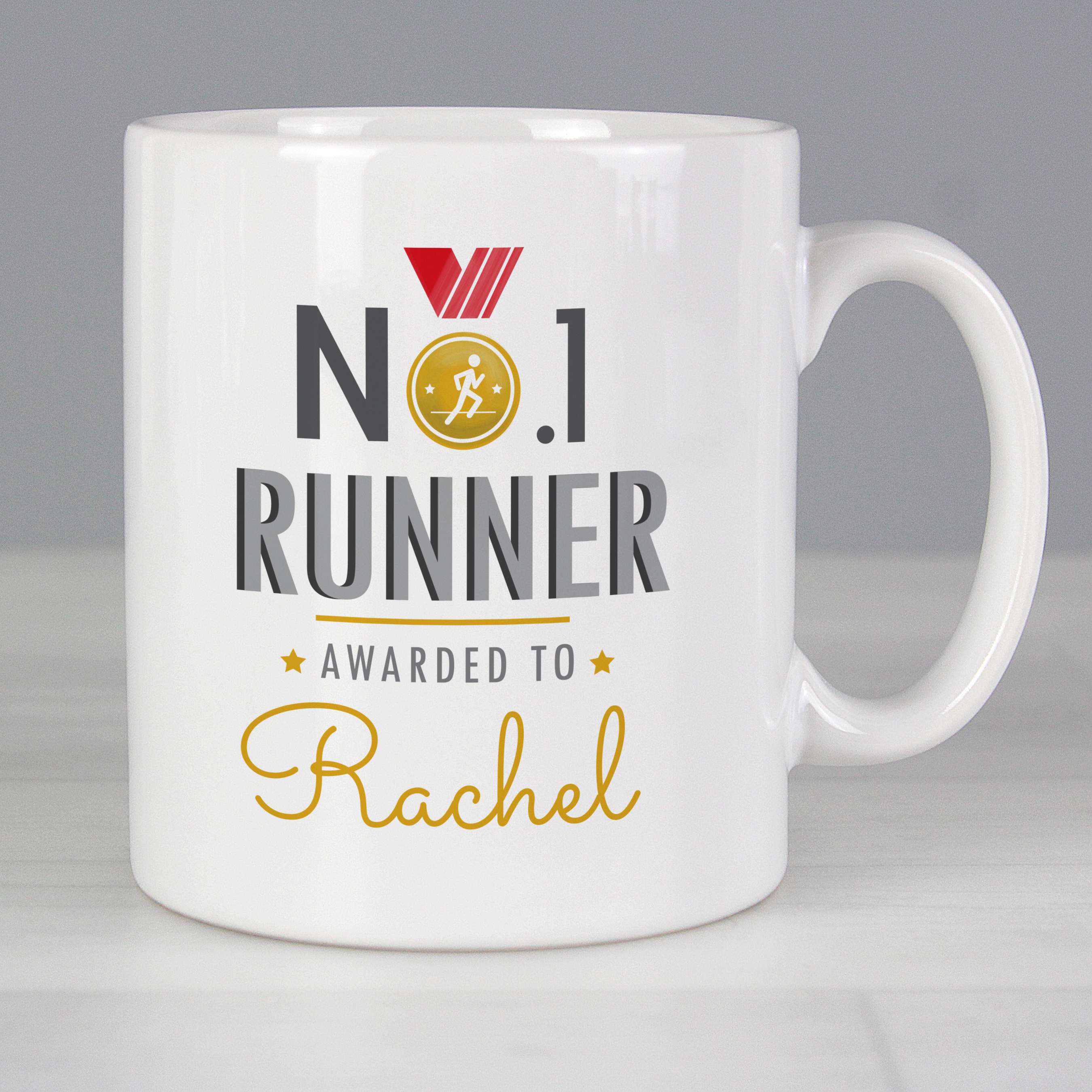 Personalised No.1 Runner Mug - Ceramic Gift