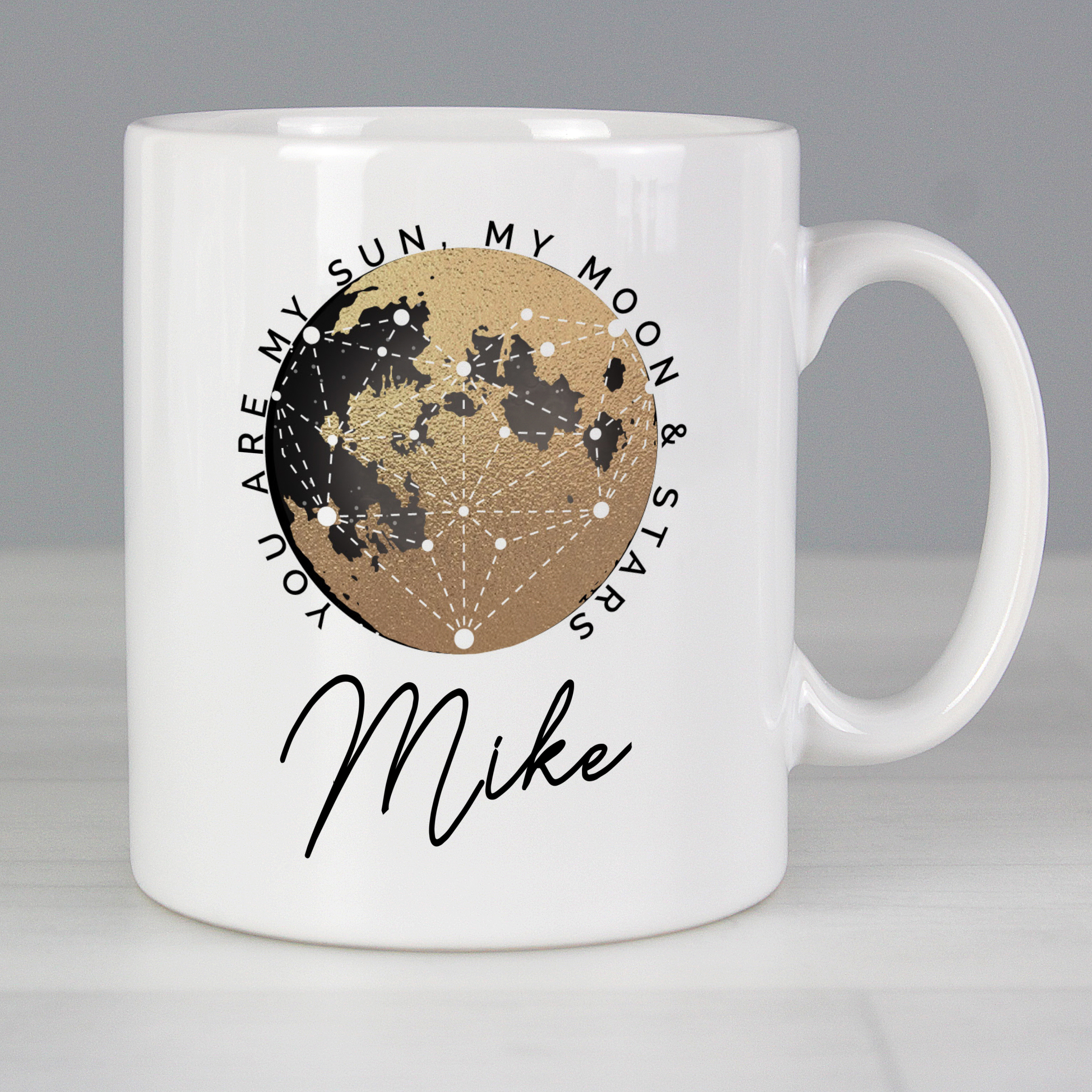Personalised 'You Are My Sun My Moon' Ceramic Mug