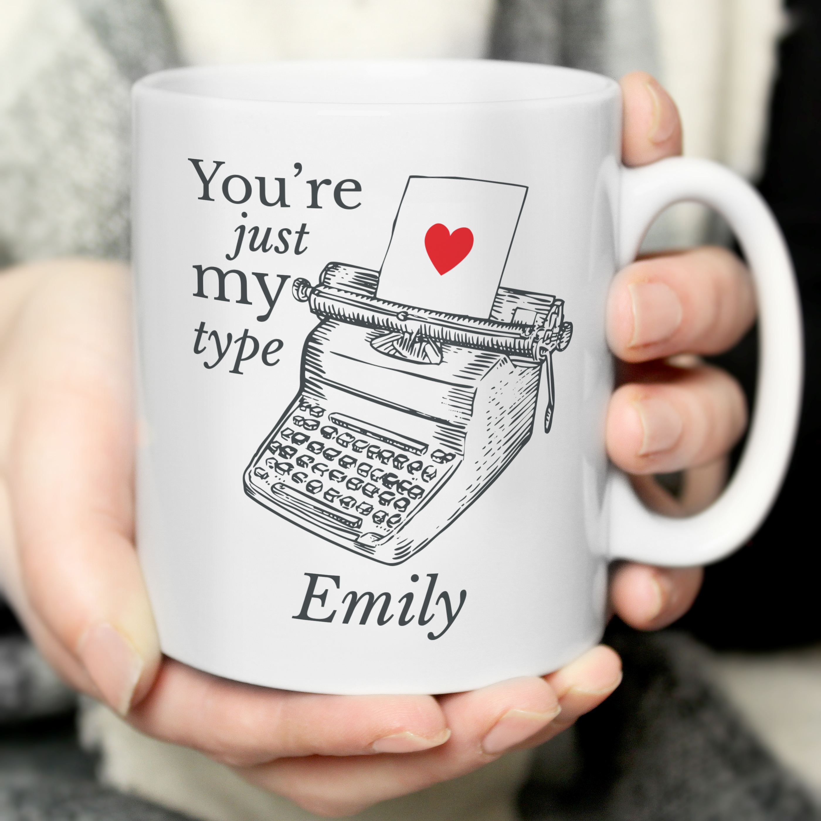 Personalised Valentine's Mug | 'Just My Type' Ceramic Gift