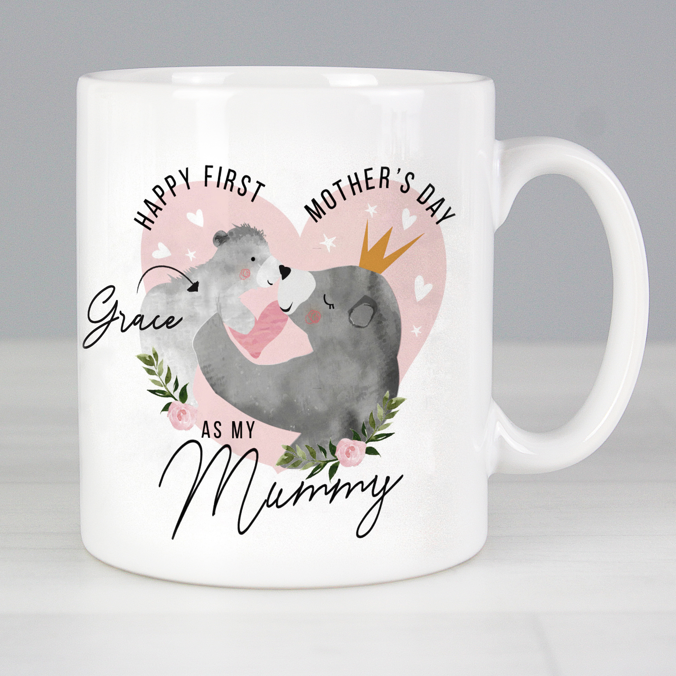 Personalised 1st Mother's Day Mama Bear Ceramic Mug