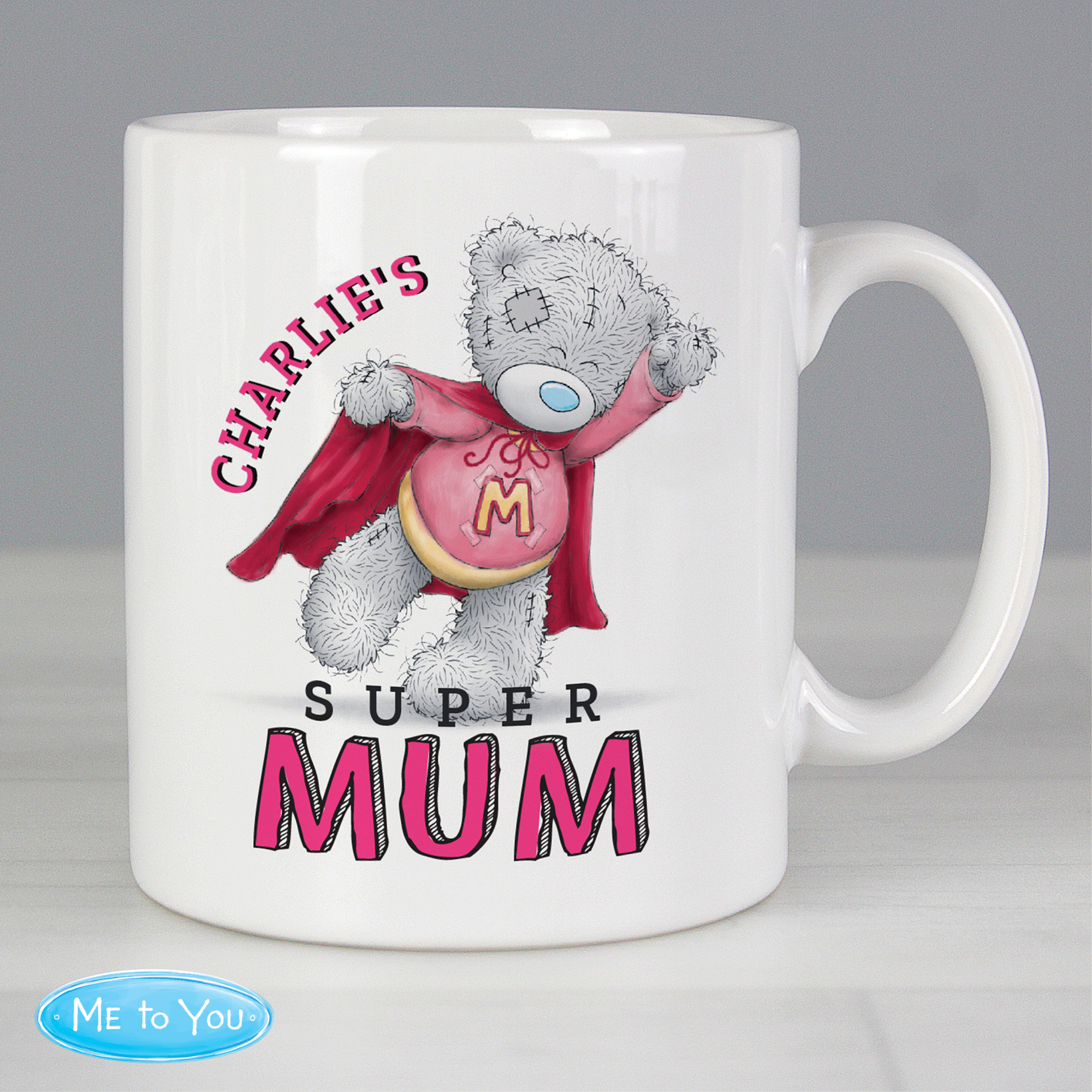 Personalised 'Super Mum' Ceramic Mug Gift
