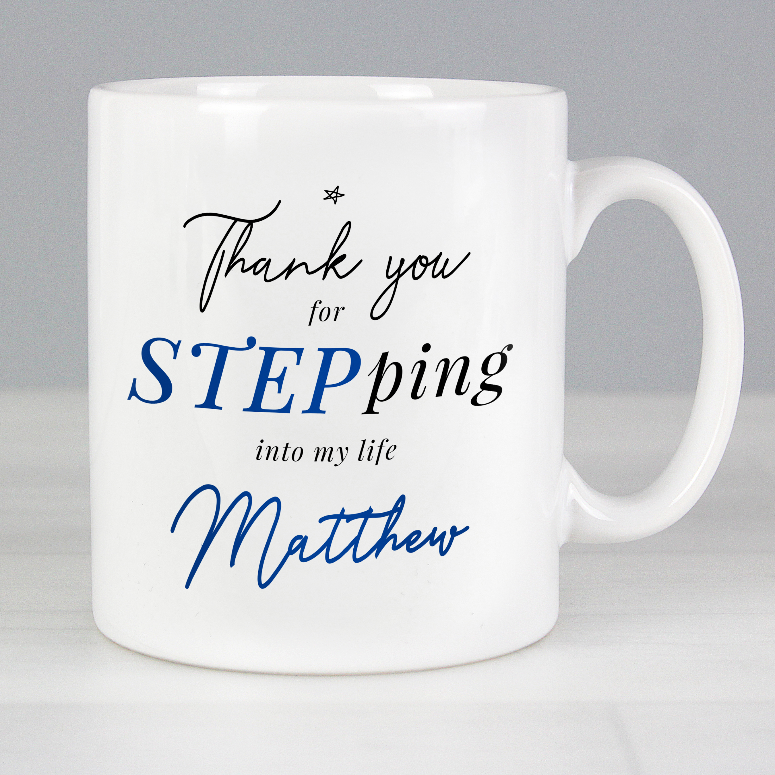 Personalised Step Dad Mug - Ceramic Thank You Gift