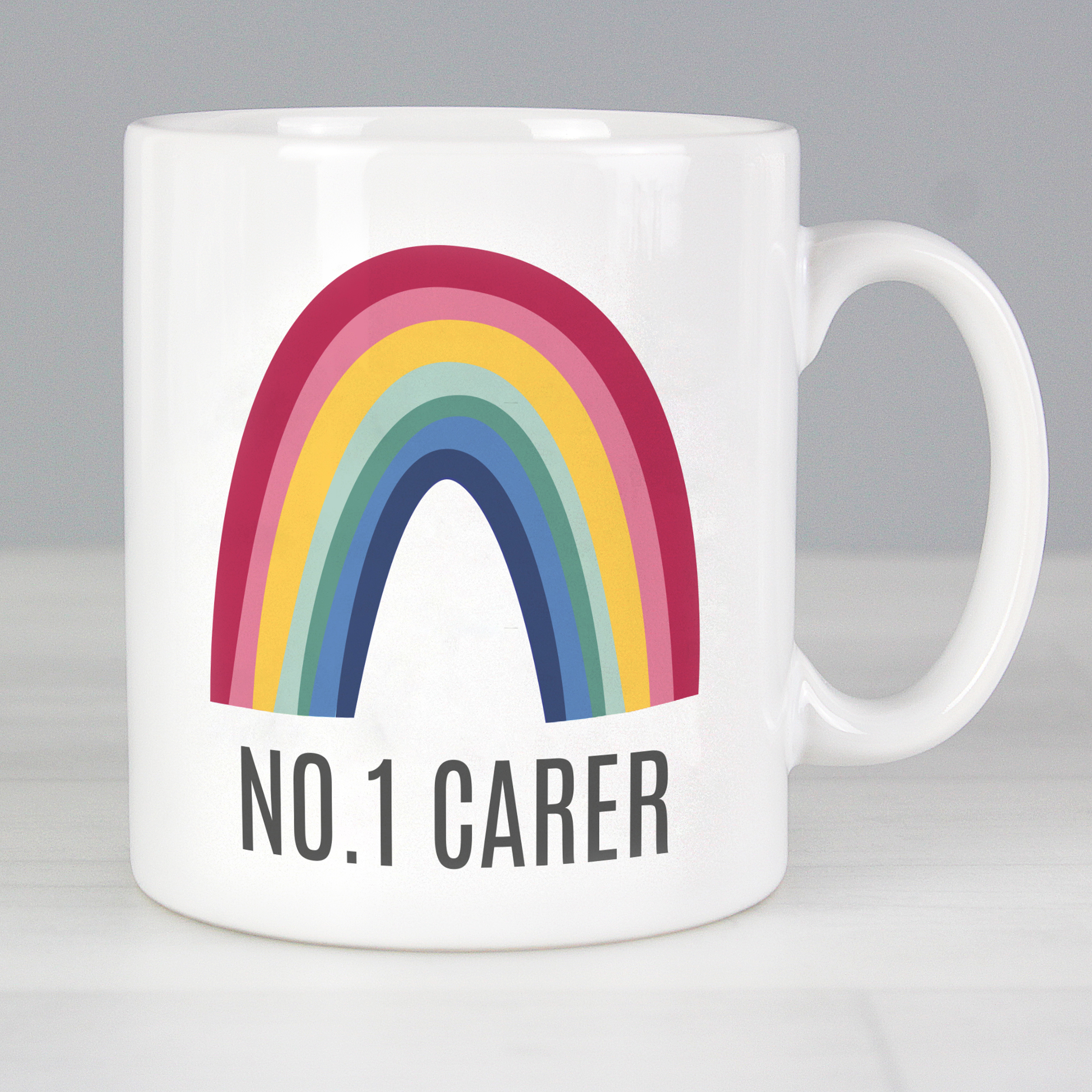 Personalised Rainbow Mug with Custom Name & Message