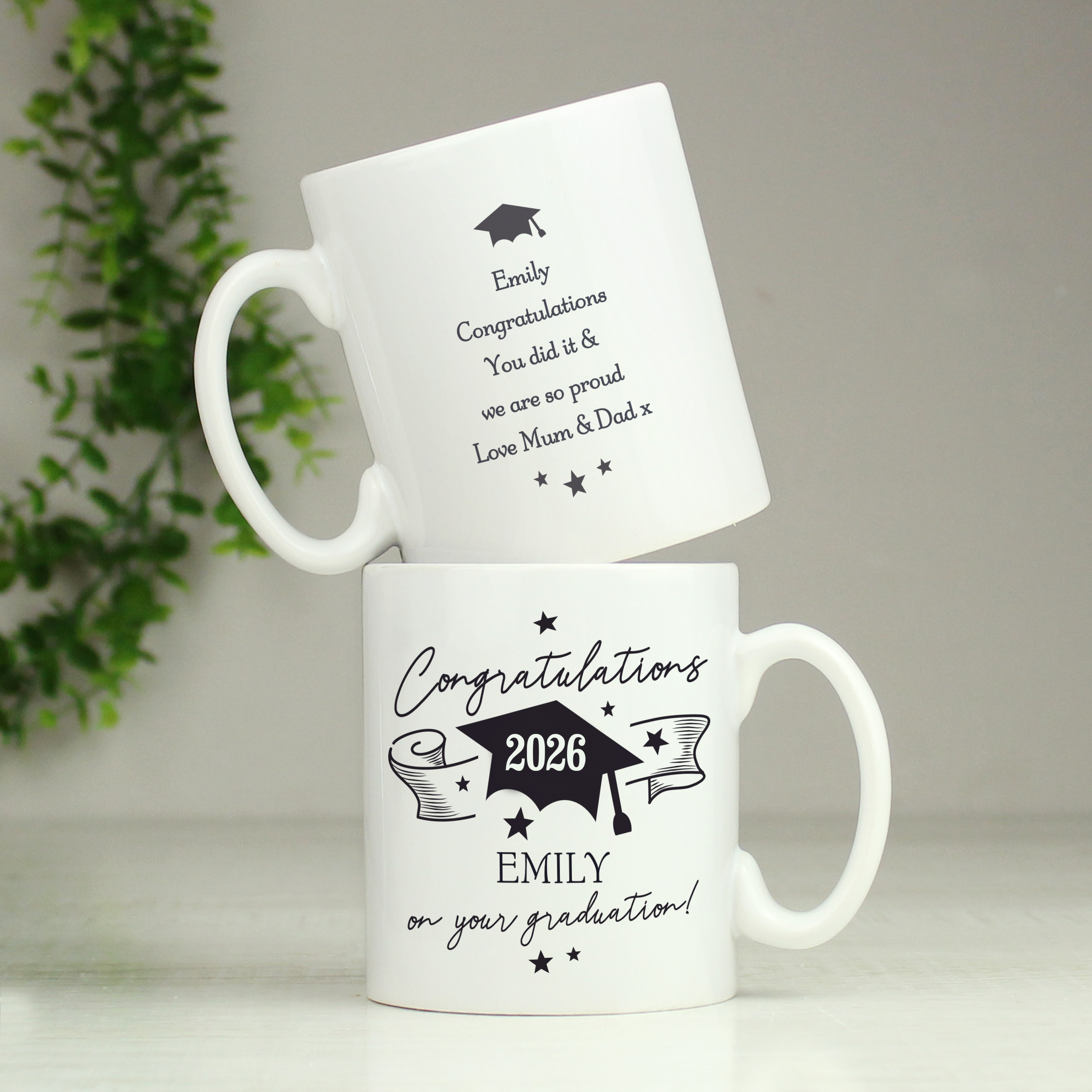 Personalised Graduation Mug - Custom Ceramic Gift for Graduates