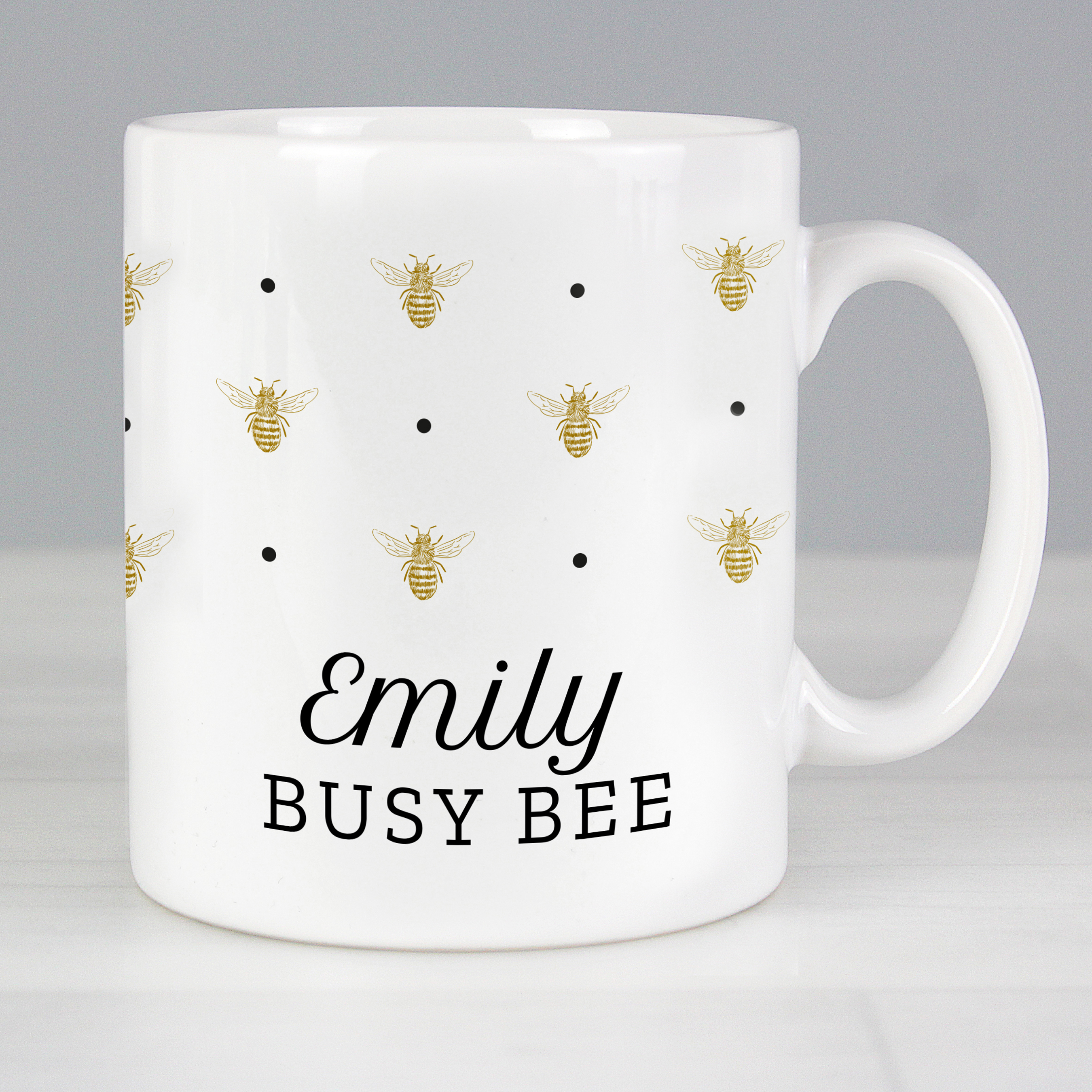 Personalised Queen Bee Mug - Ceramic Gift for Her
