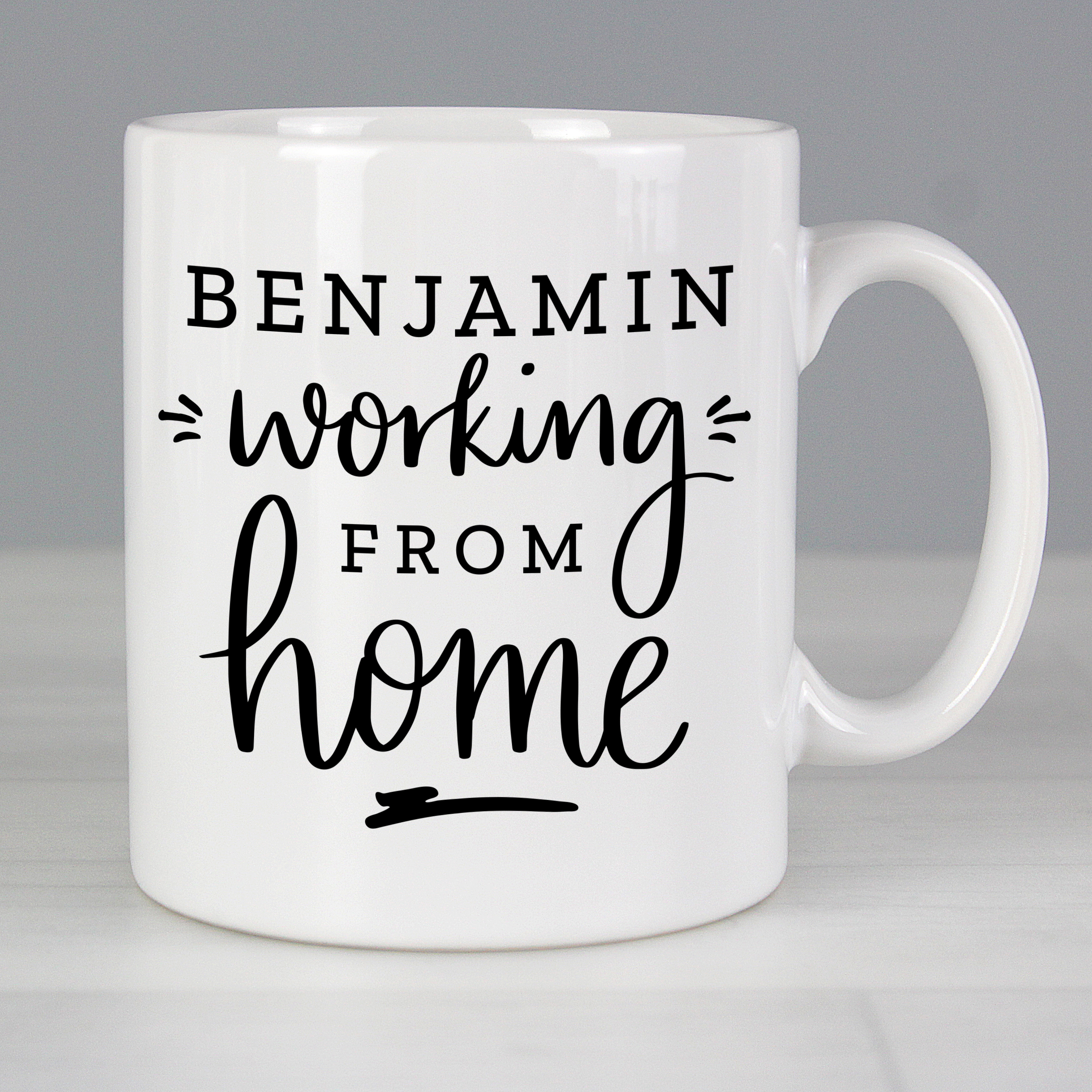 Personalised Working From Home Mug - Custom Ceramic Office Gift