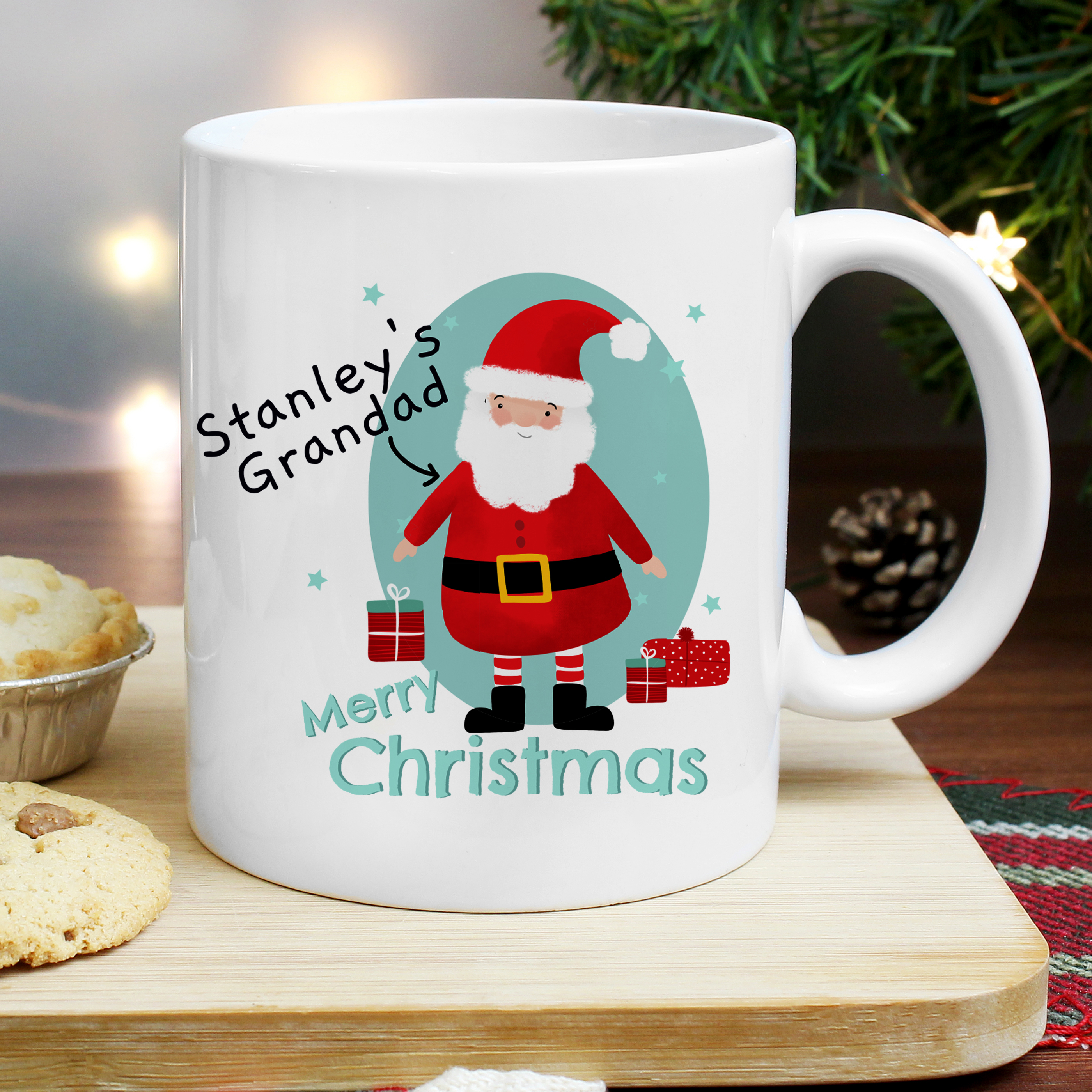 Personalised Mr Claus Christmas Mug | Festive Ceramic Gift