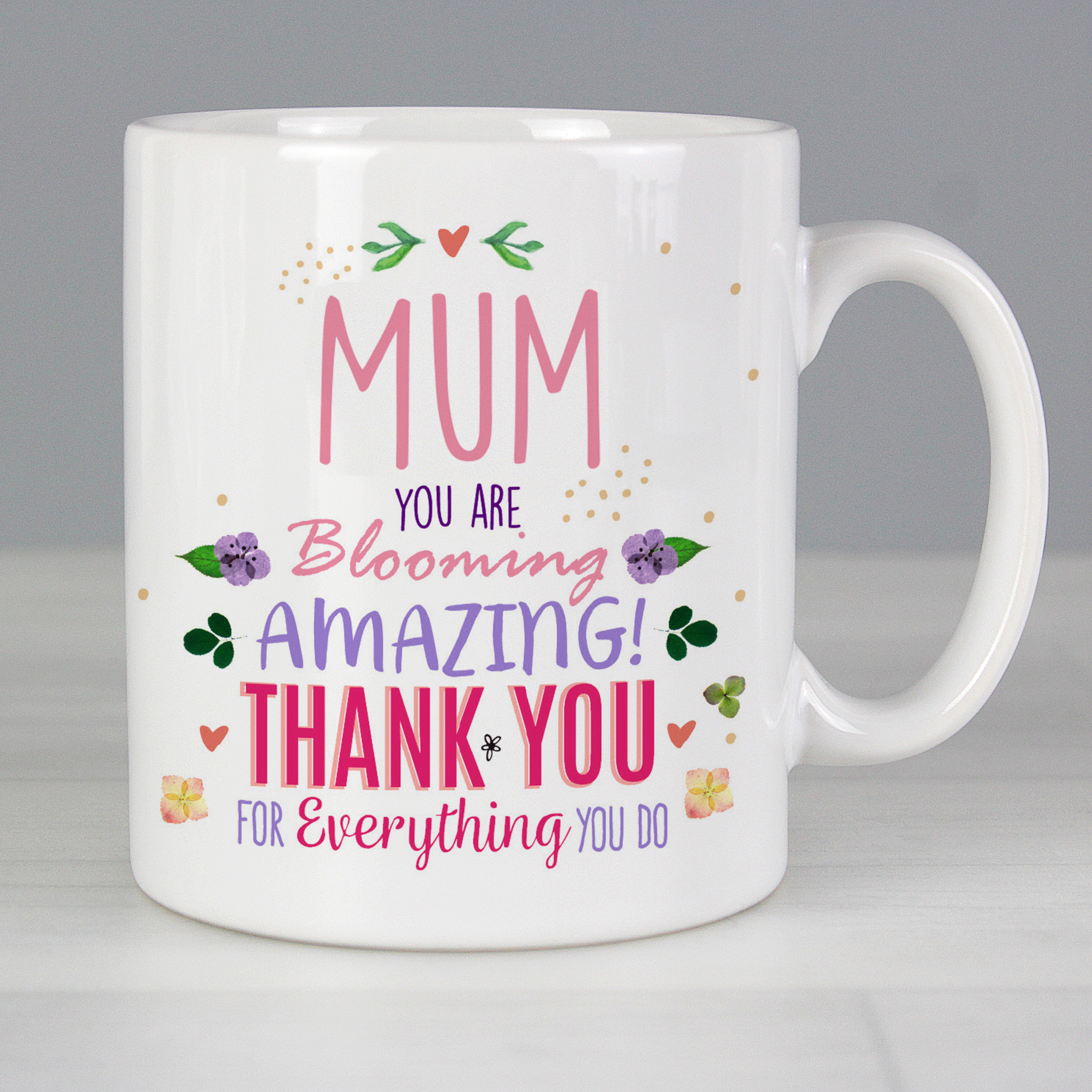 Personalised 'Blooming Amazing' Ceramic Mug