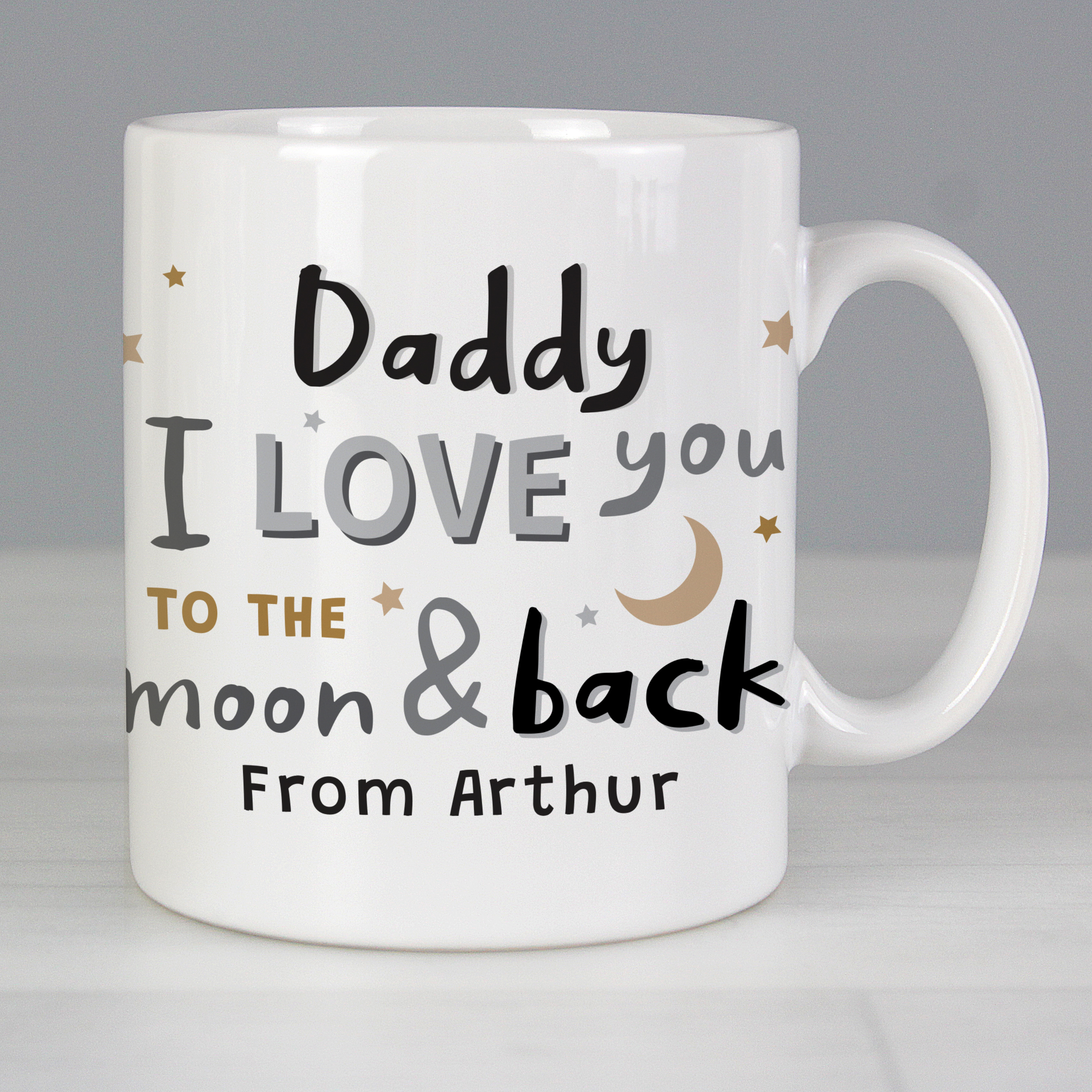 Personalised 'To the Moon and Back' Ceramic Mug