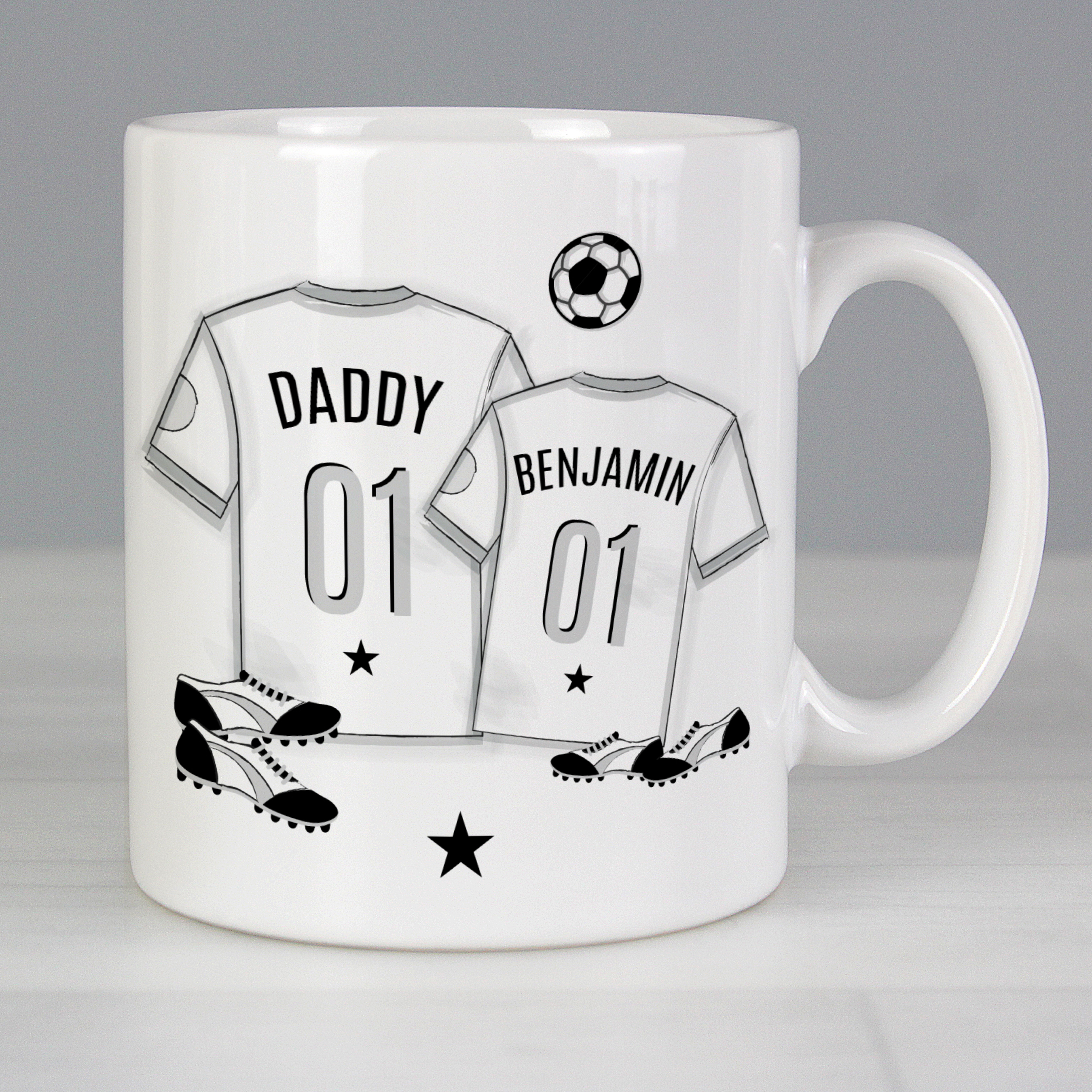 Personalised Football Fan Mug - Custom Ceramic Gift
