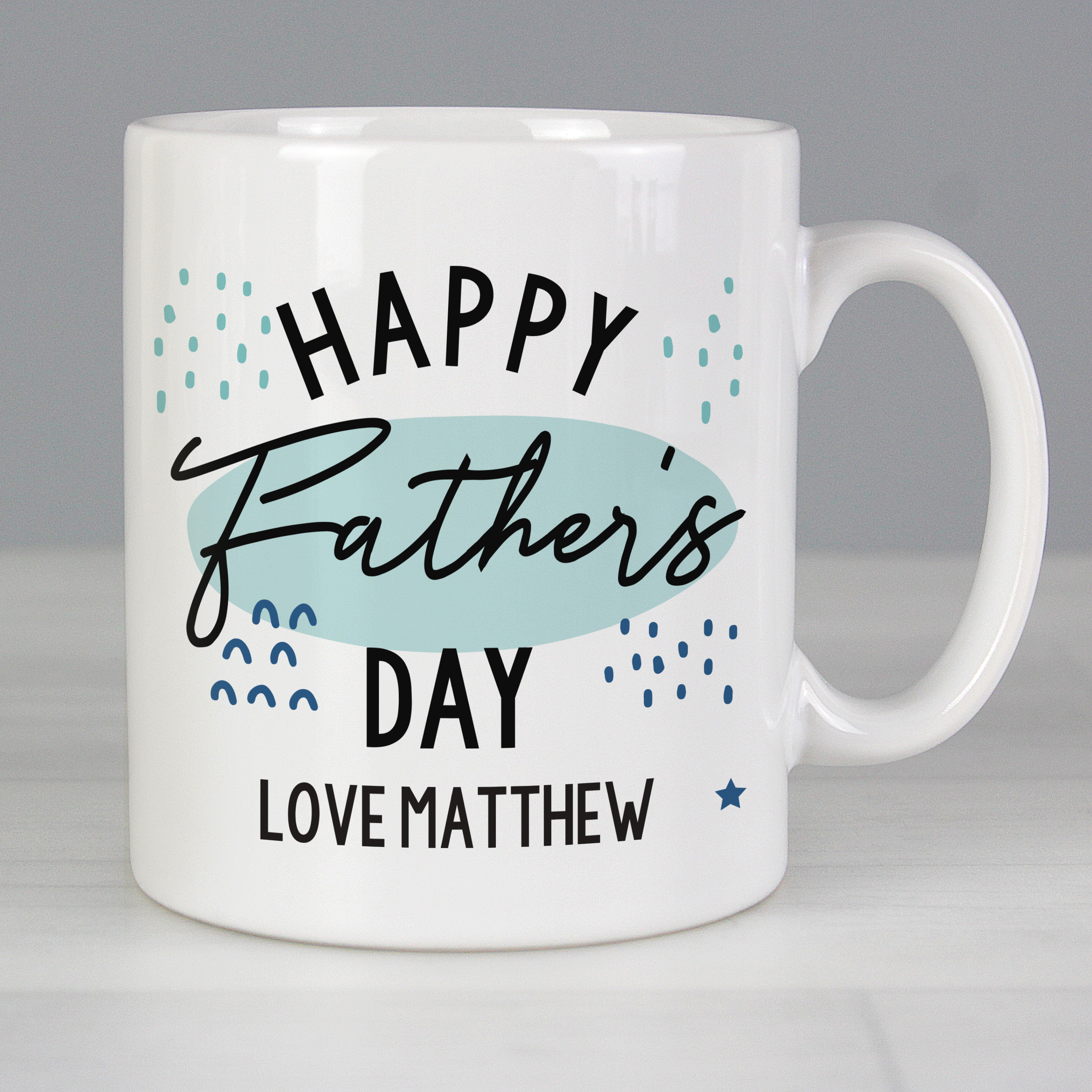 Personalised Father's Day Mug - Custom Ceramic Gift for Dad