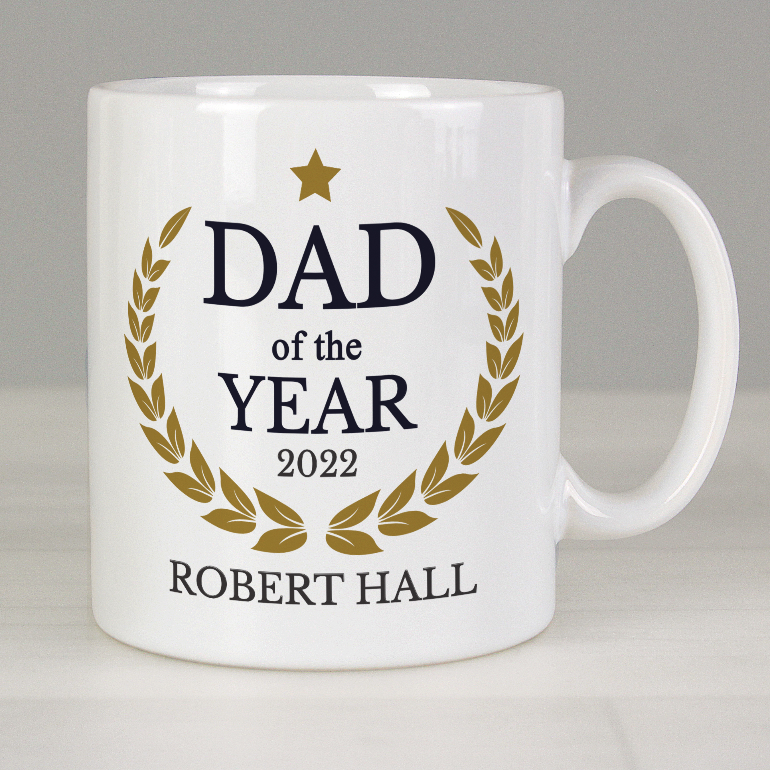 Personalised Dad of the Year Mug - Father's Day Gift