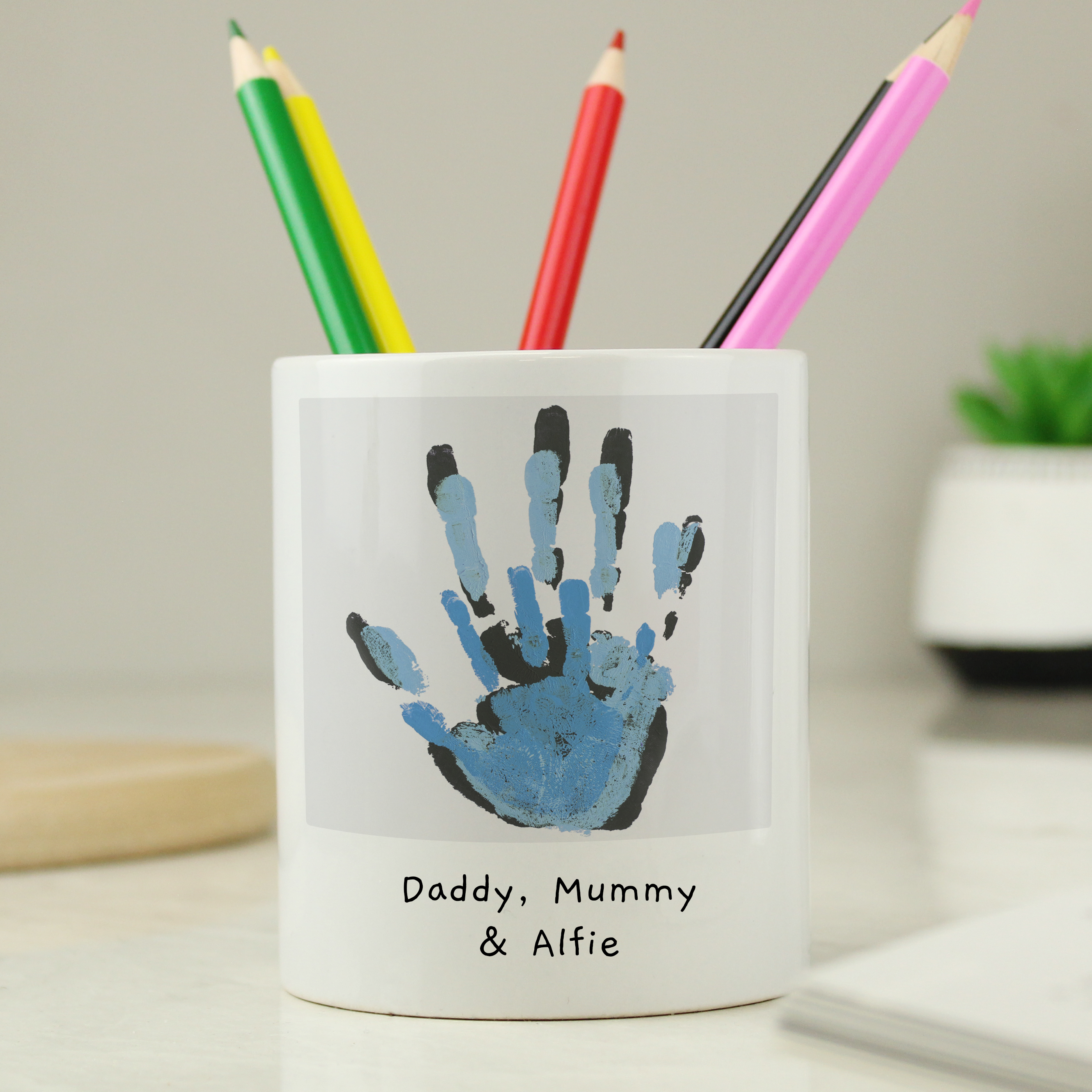 Personalised Children's Drawing Storage Pot | Custom Ceramic Keepsake