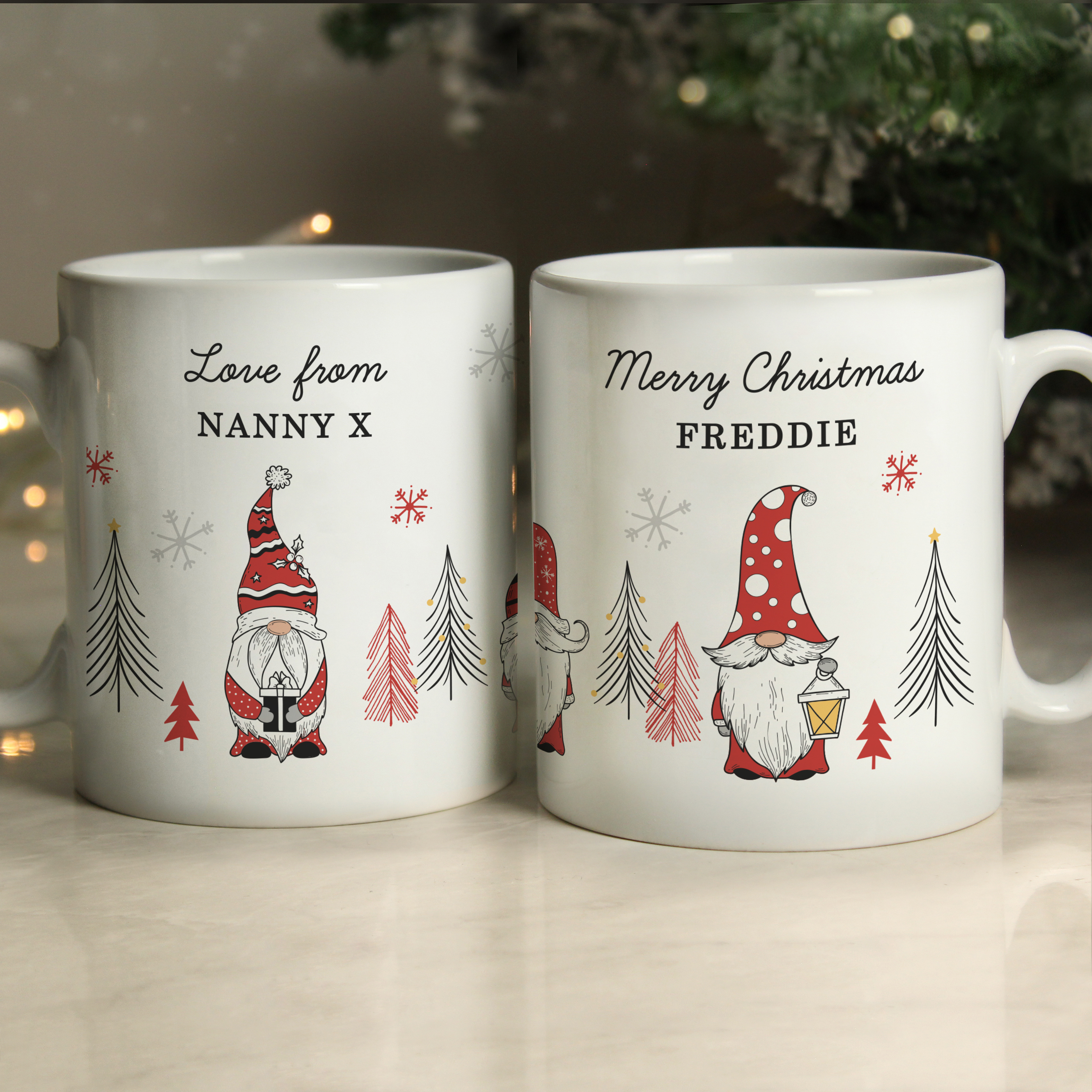 Personalised Gonk Christmas Mug
