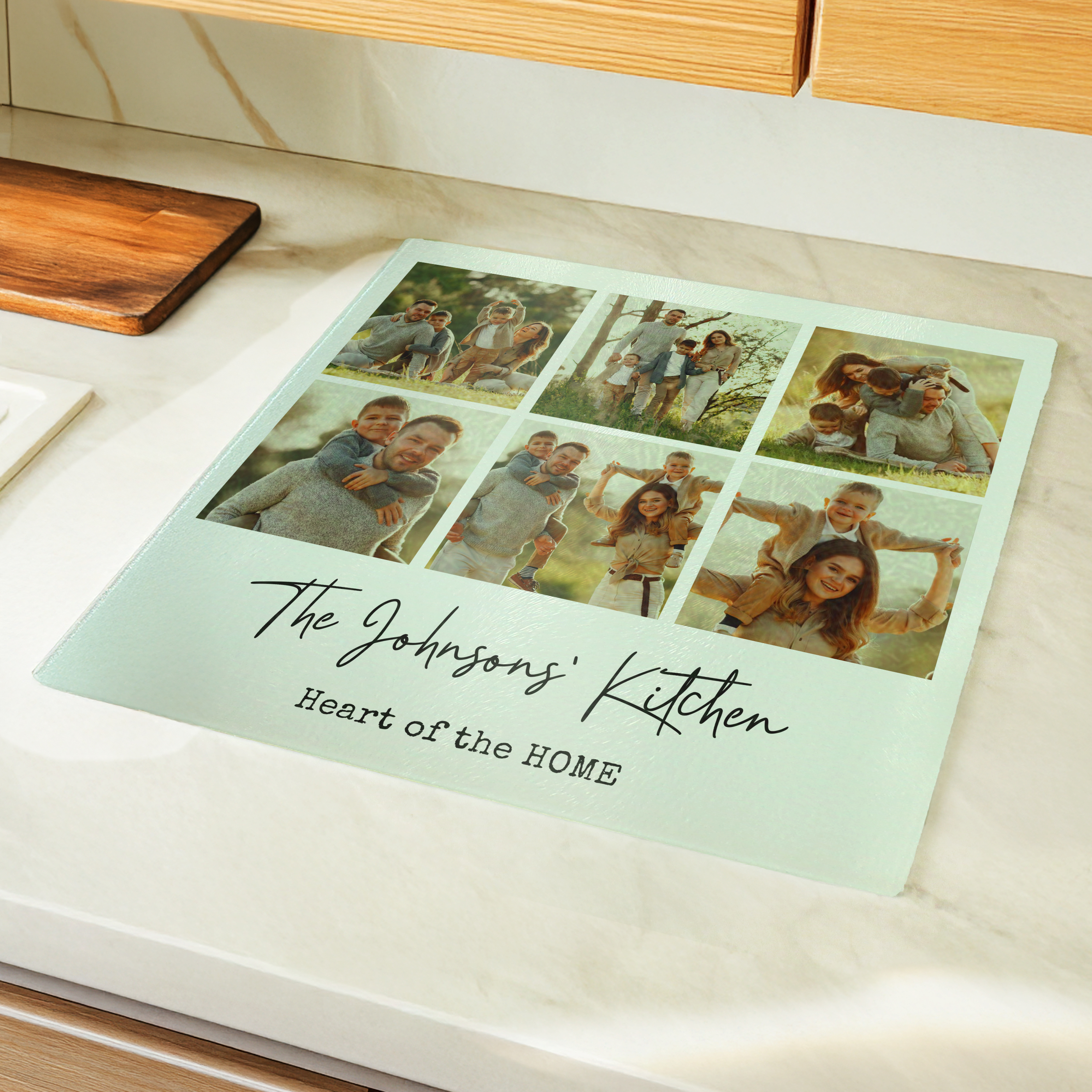 Personalised Photo Chopping Board | Custom Glass Kitchen Gift