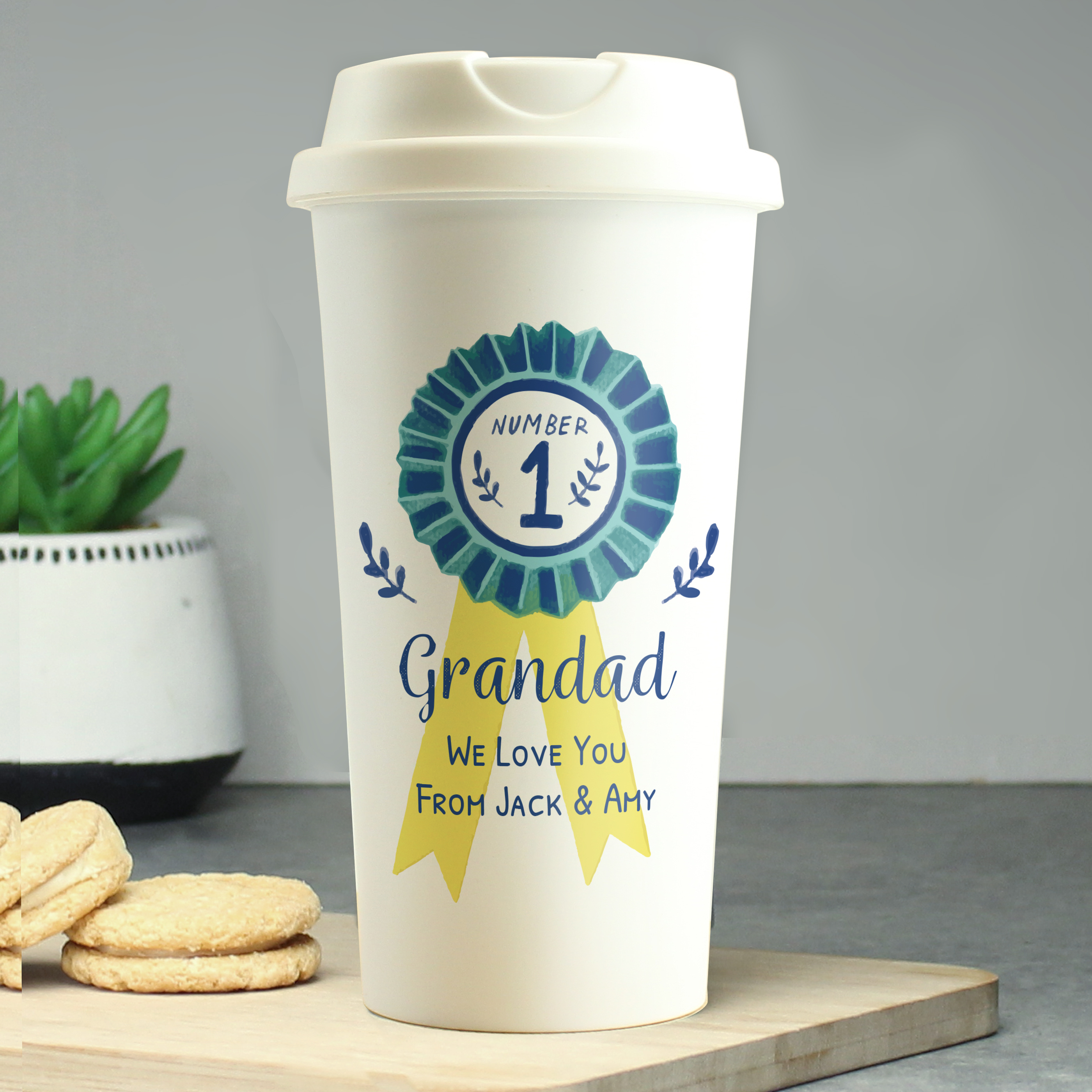 Personalised Number 1 Travel Mug | Custom Thermal Cup