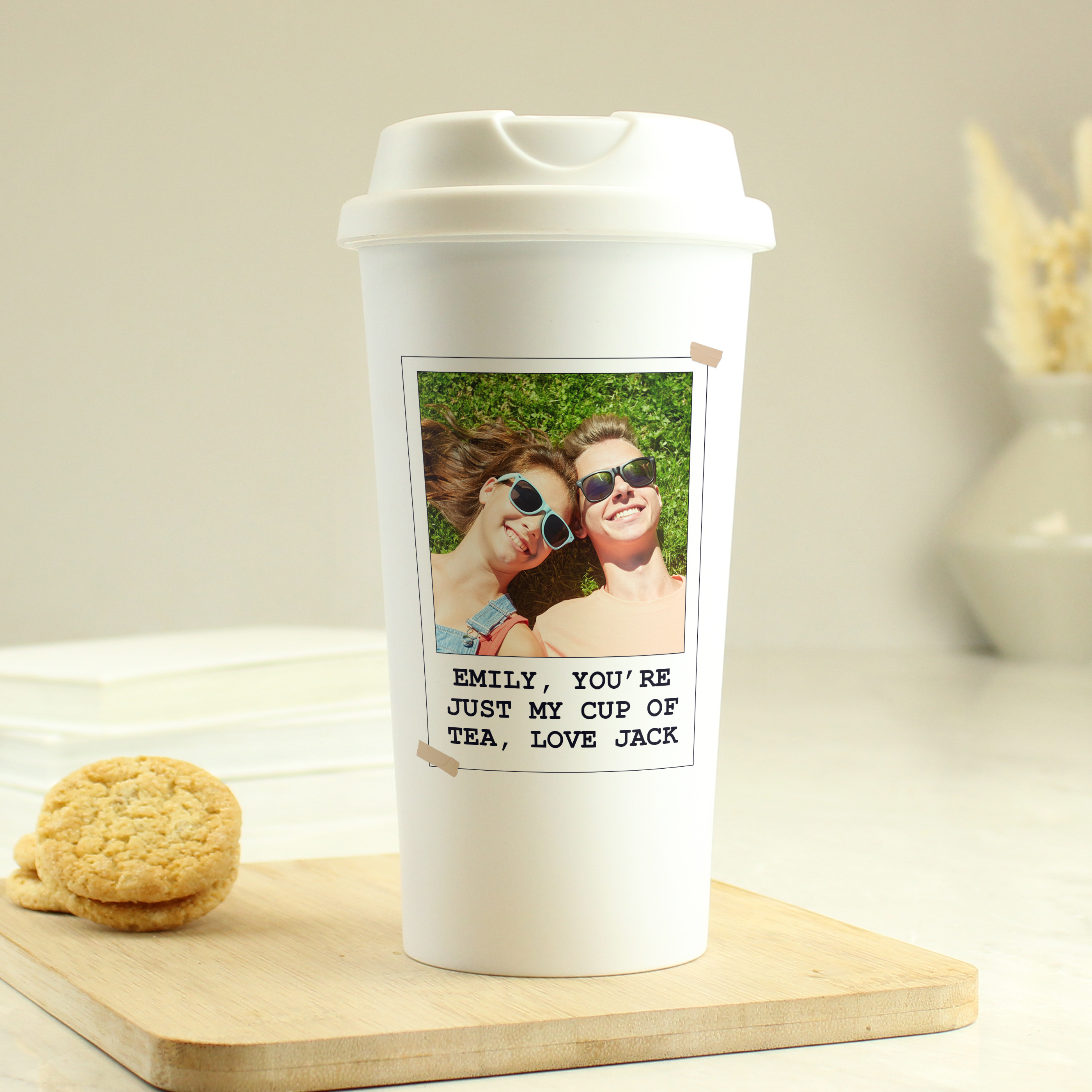 Personalised Photo Travel Mug | Custom Image & Text Thermal Cup
