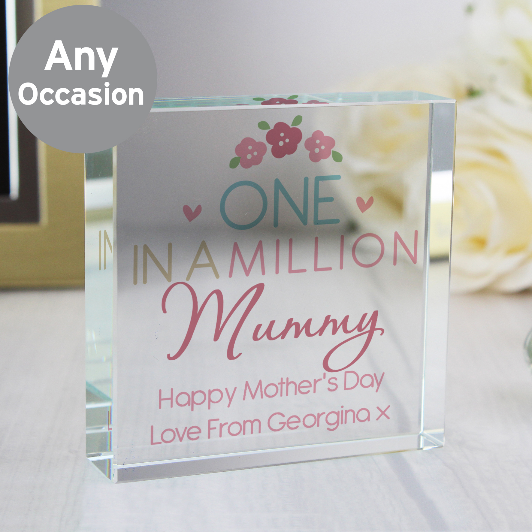 Personalised One in a Million Crystal Token | Unique Gift
