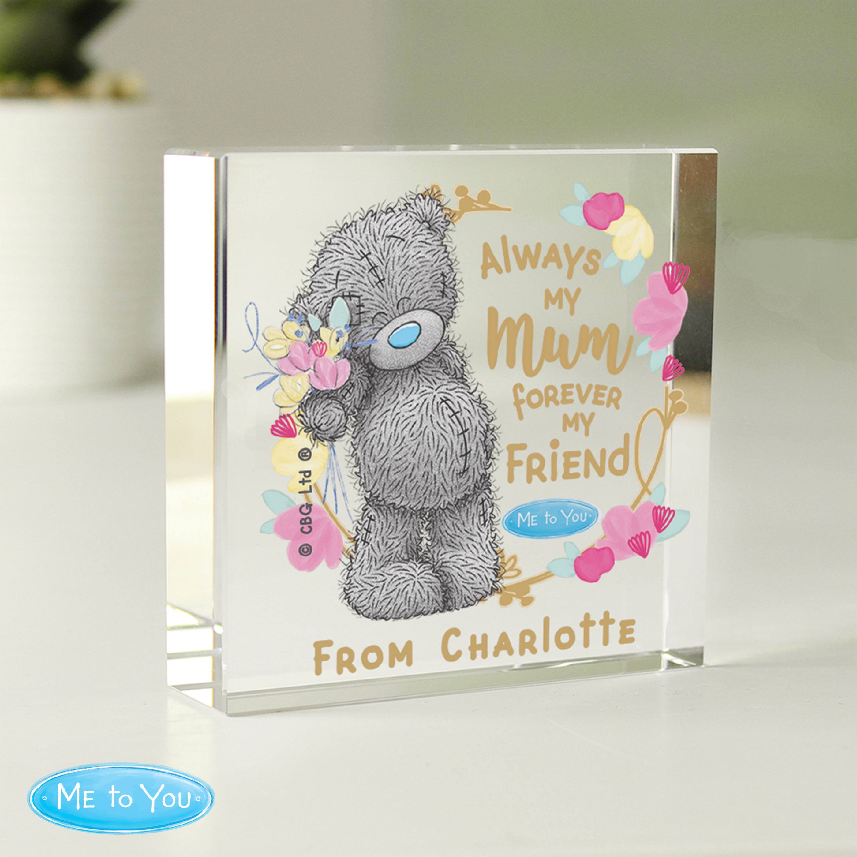 Personalised Crystal Token | Forever My Friend Mother's Day Gift