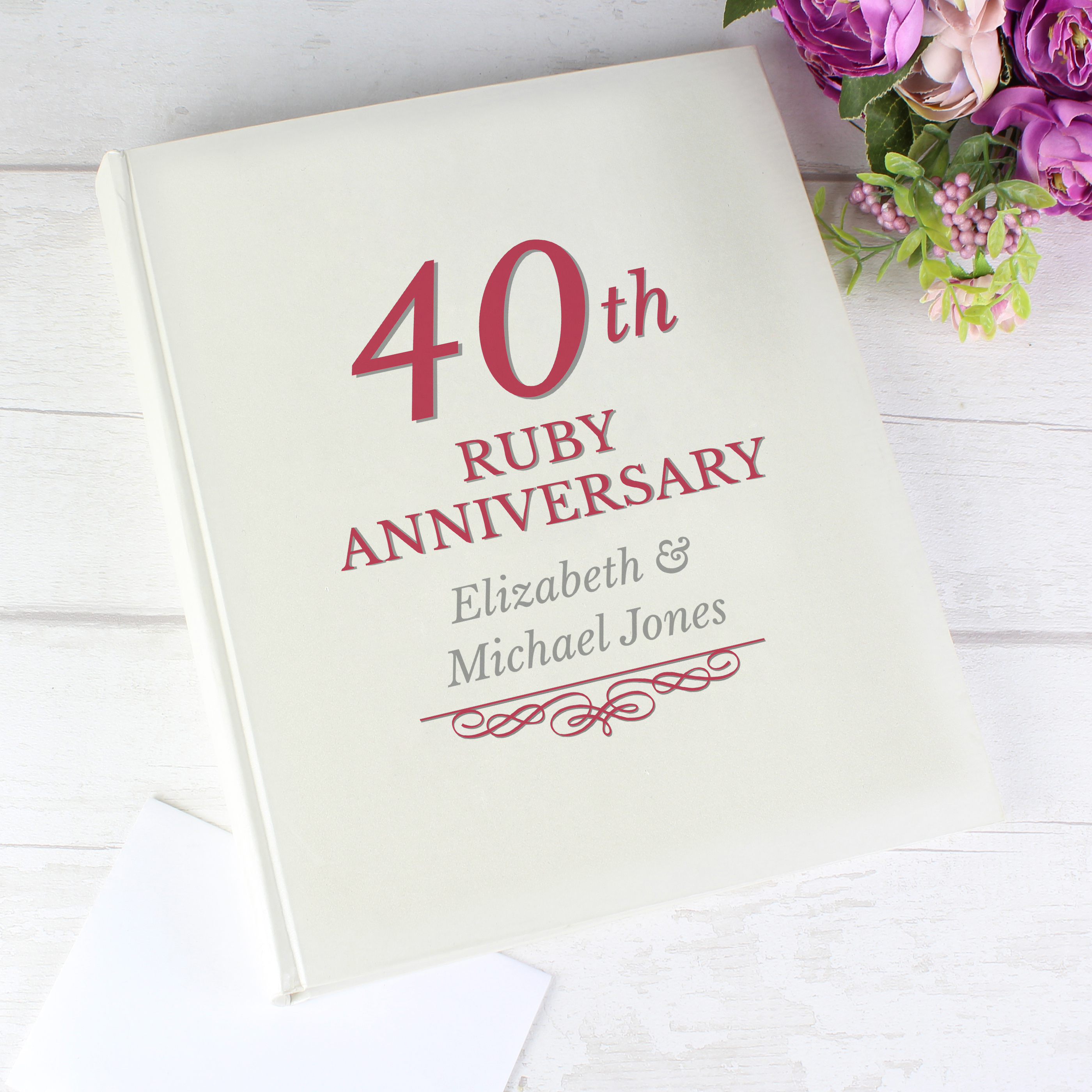 Personalised Ruby Anniversary Photo Album