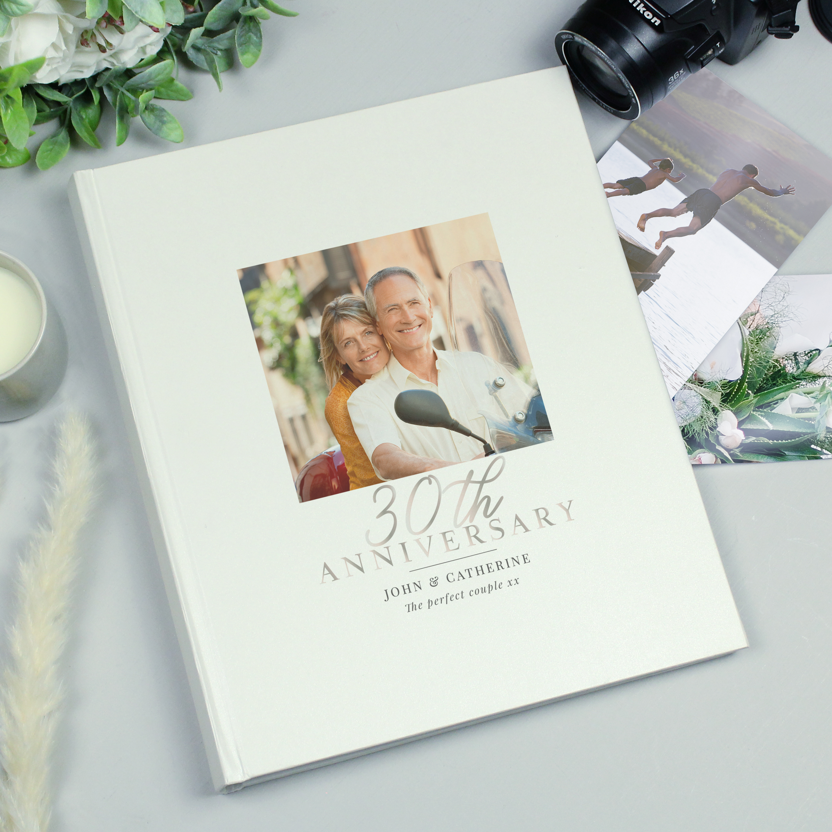 Personalised 30th Anniversary Photo Album with Photo Upload