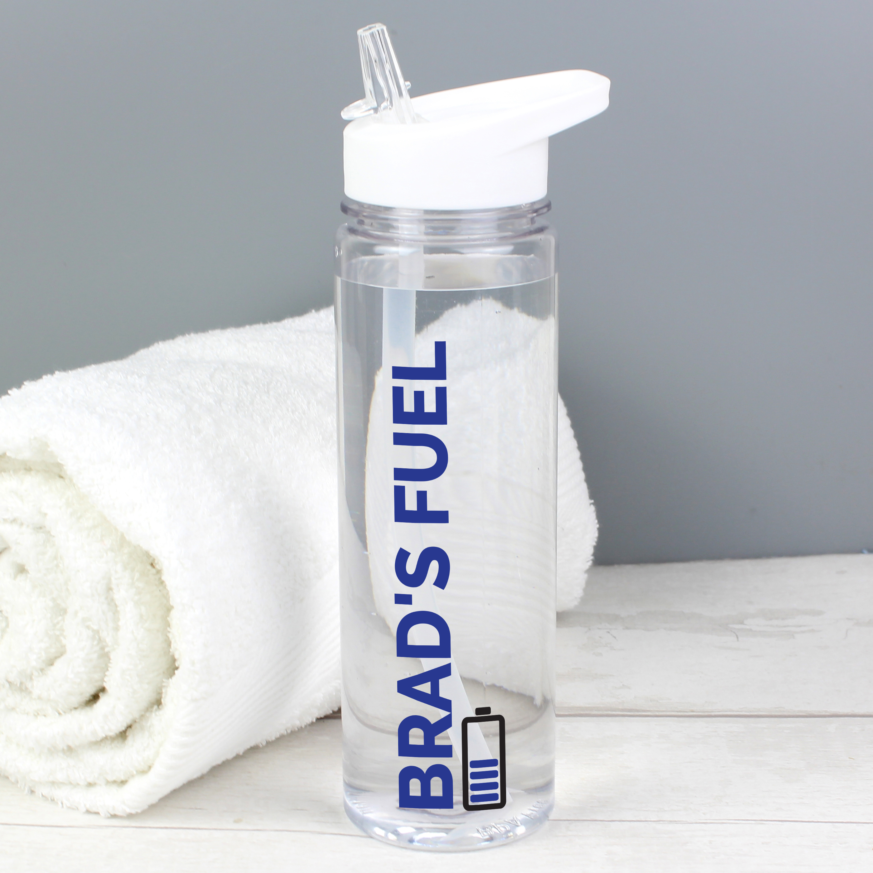 Personalised Blue Fuel Water Bottle | 750ml